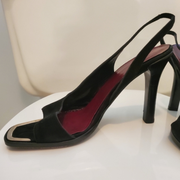 Jil Sander Black and Silver Sandals - Picture 6 of 8